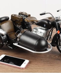 Mô hình sidecar R71 bằng sắt đồ trang trí vintage