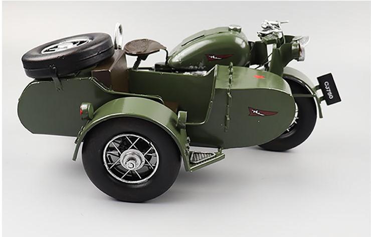 Mô hình sidecar 3 bánh phong cách cổ điển