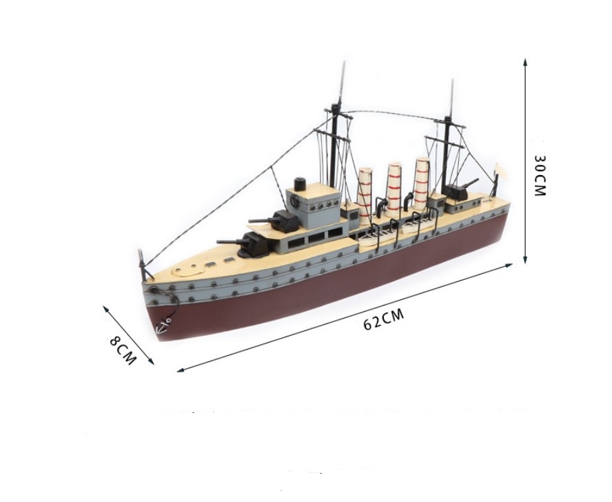 Mô hình tàu chiến kim loại cổ điển