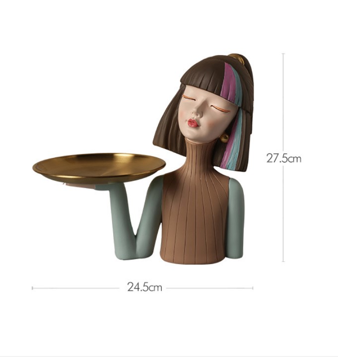 tuong co gai trang tri phong khach