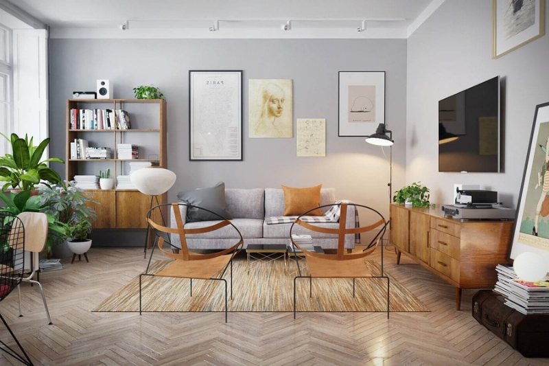 Decor phòng khách vintage cần phải có kế hoạch tỉ mỉ