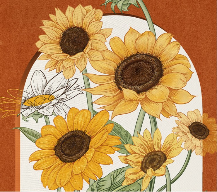 tranh canvans hoa huong duong