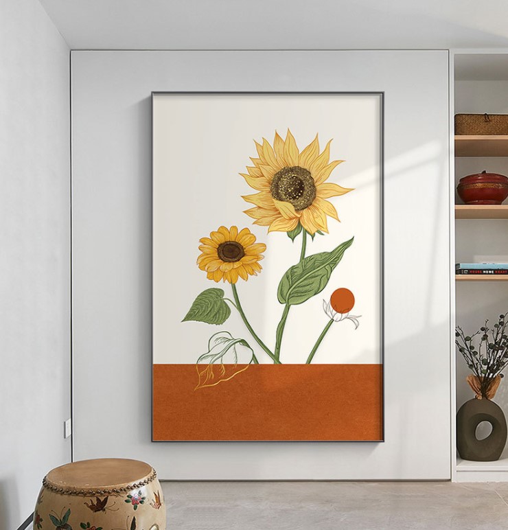 tranh canvans hoa huong duong