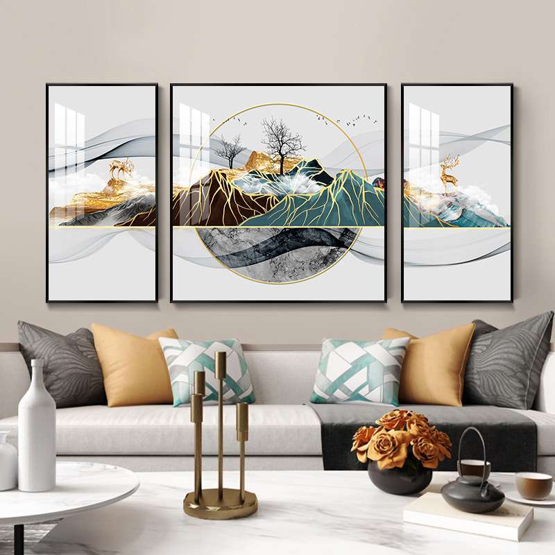 tranh canvas cay 3 buc 7 tranh canvas cay