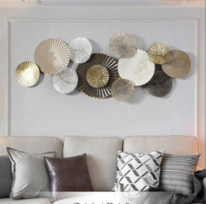 Tranh Kim Loại Trang Trí Mảng Tường Sau Ghế Sofa