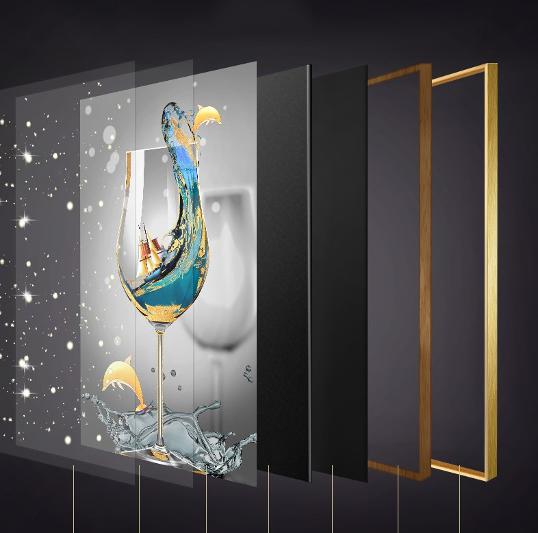 tranh pha le decor phong khach 1