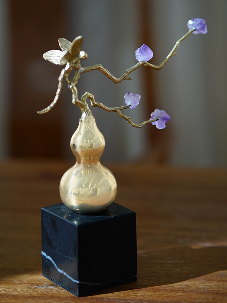 Tượng Hồ Lô may mắn trang trí phòng khách