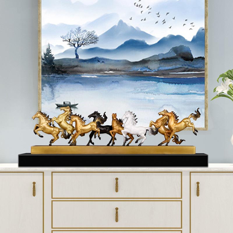 Bộ "mã đáo thành công" trang trí phòng khách