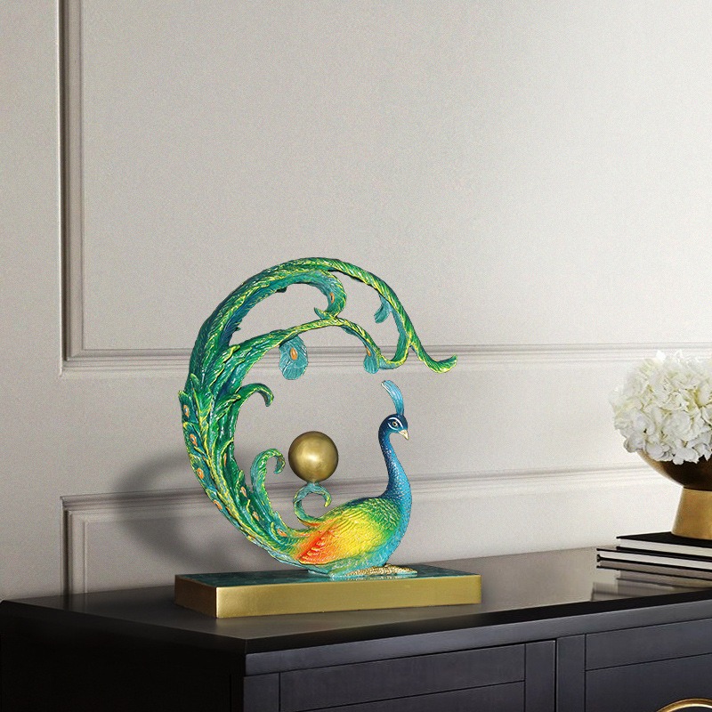 Cặp công trang trí phòng khách sang trọng, ý nghĩa