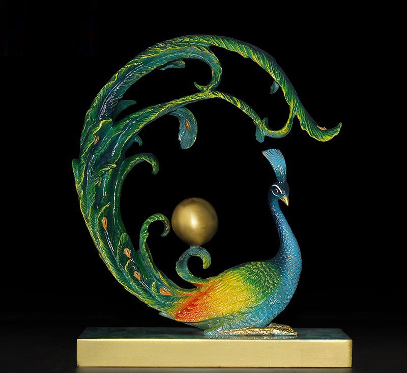 Cặp công trang trí phòng khách sang trọng, ý nghĩa