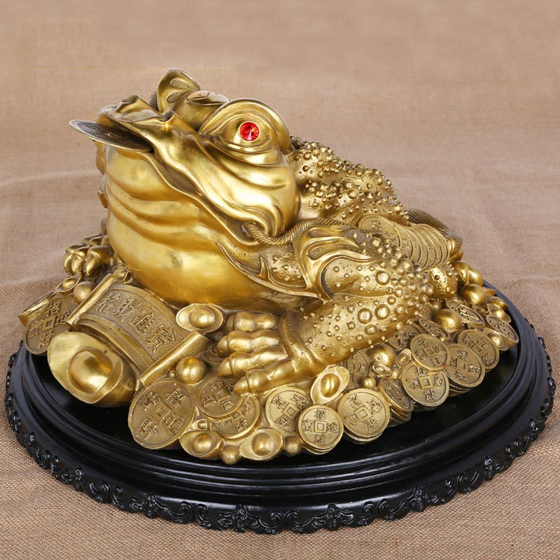 Cóc Thiềm Thừ đặt bàn thờ, cửa hàng mang ý nghĩa phong thủy