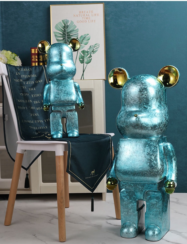 Gấu Bearbrick 1000 mạ điện sang trọng