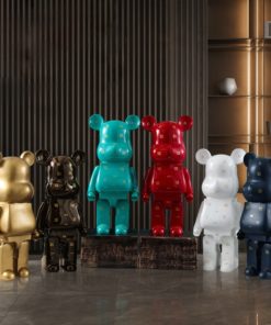 Gấu Bearbrick La Mã nhiều màu sắc