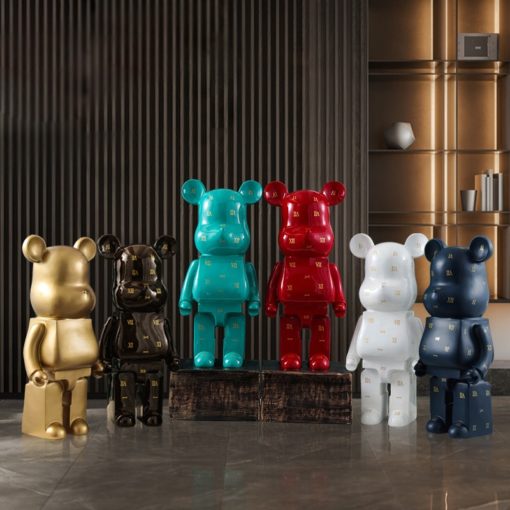 Gấu Bearbrick La Mã nhiều màu sắc