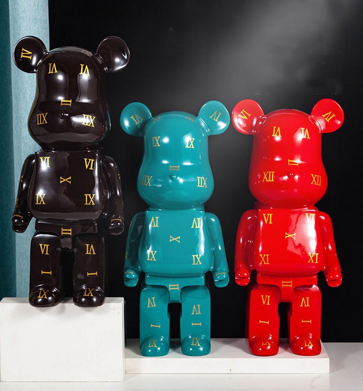 Gấu Bearbrick La Mã nhiều màu sắc