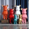 Gấu bearbrick bụng bự nhiều màu trang trí nội thất 