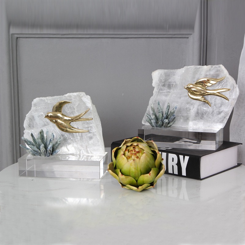 Mô hình chim pha lê trang trí để bàn