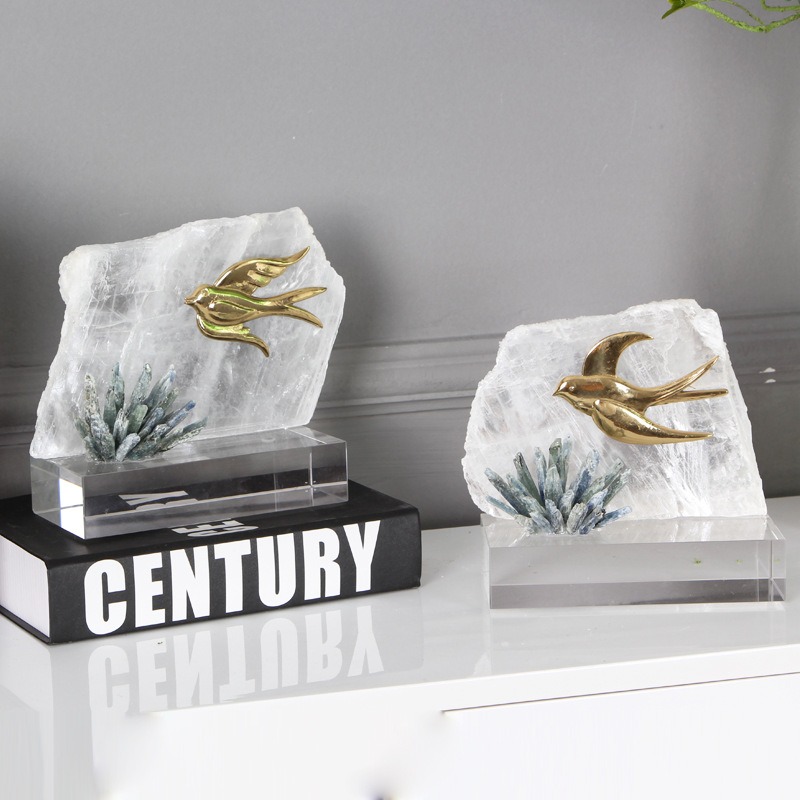 Mô hình chim pha lê trang trí để bàn