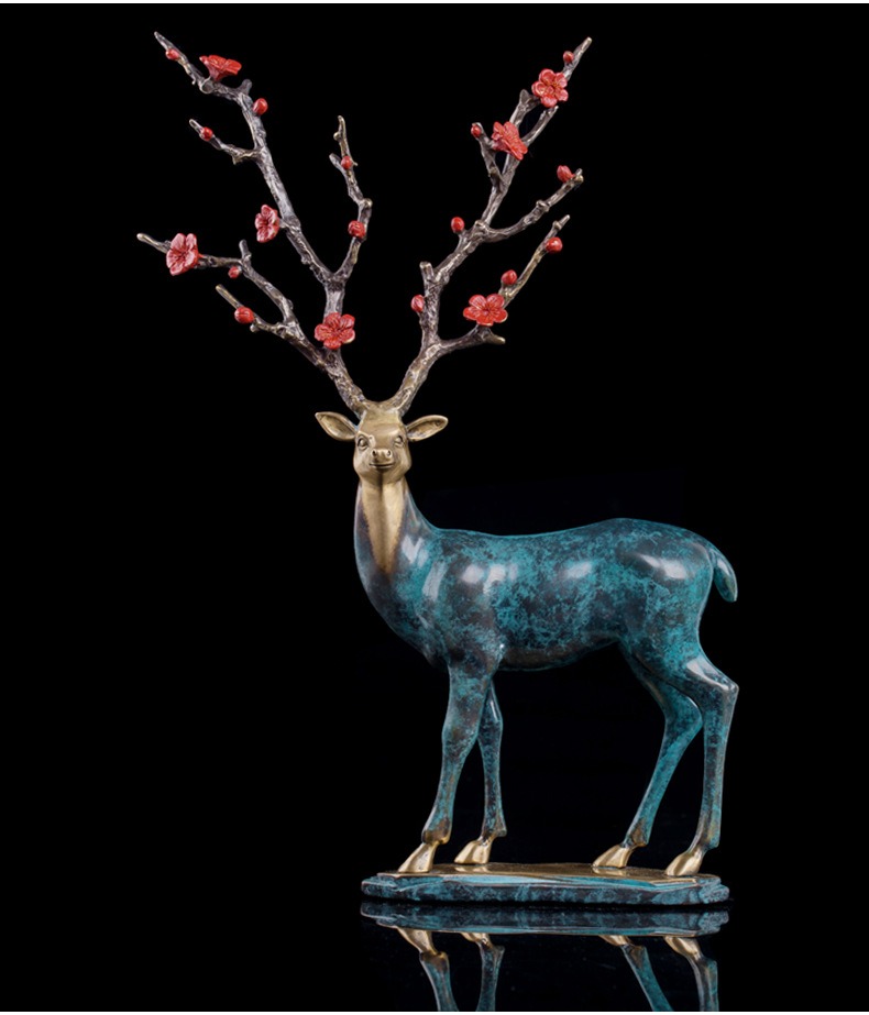 Cặp hươu sừng hoa anh đào