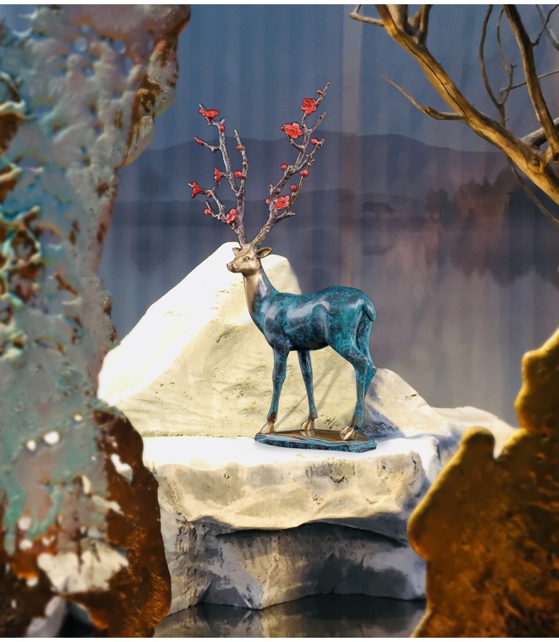 Cặp hươu sừng hoa anh đào