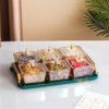 Khay mứt kính 6 hộp hình vuông