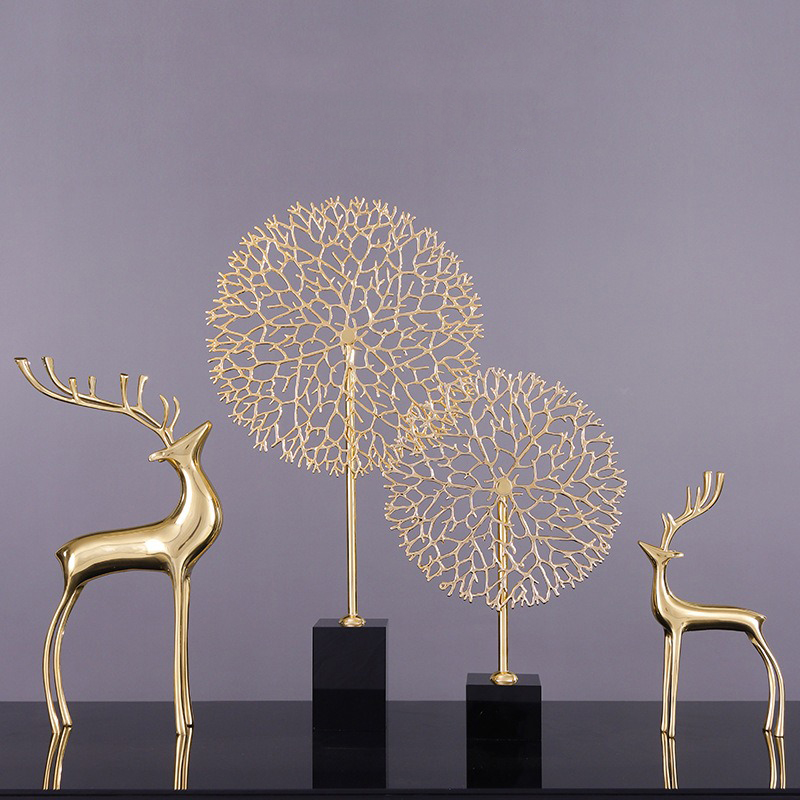 Cặp cây tài lộc trang trí nội thất