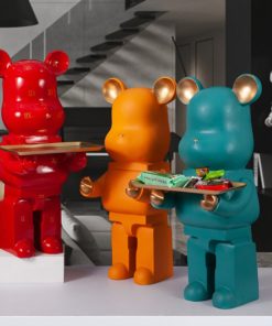 Gấu Bear bưng khay 80cm nhiều màu