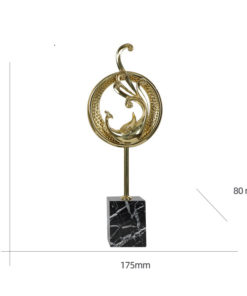 Đôi công phượng decor phòng khách