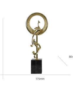 Đôi công phượng decor phòng khách