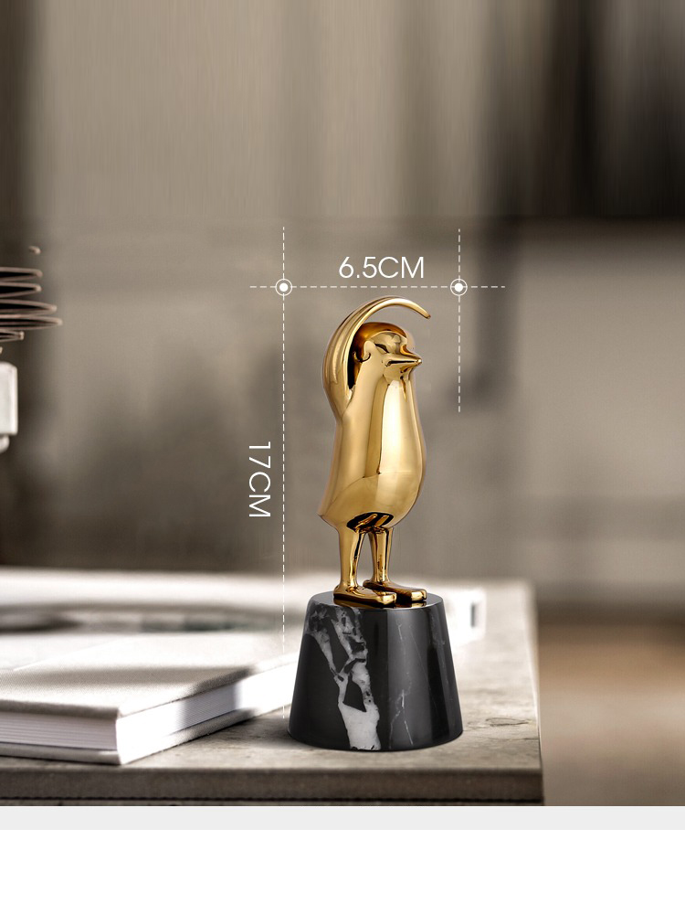 chim canh cut trang tri Tượng chim cánh cụt