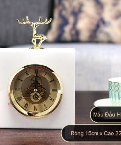 Đồng hồ huơu bằng đá cẩm thạch decor