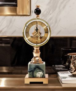 Đồng hồ để bàn decor phòng khách, bàn làm việc sang trọng