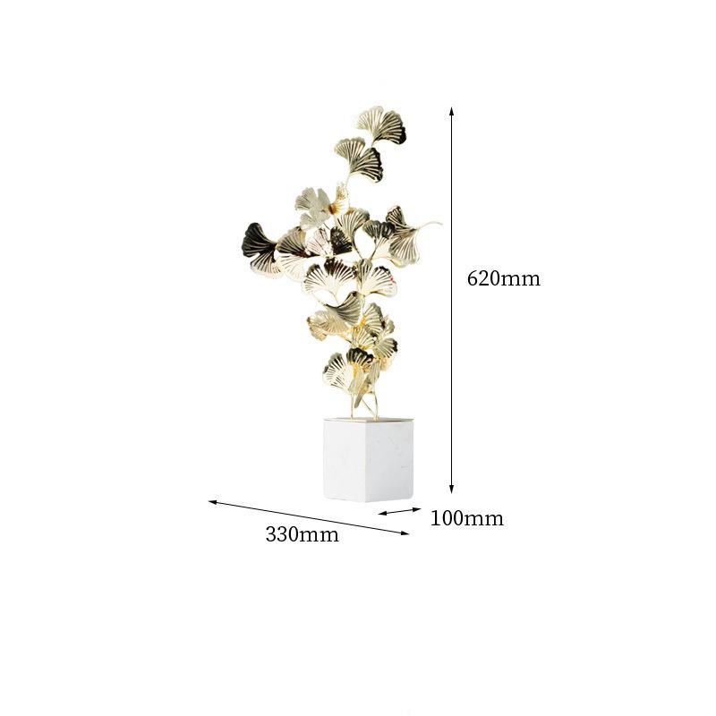 Lá bạch quả decor phòng khách