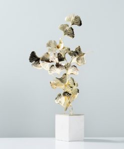 Lá bạch quả decor phòng khách 