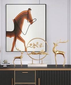 Mô hình chim và hoa trang trí