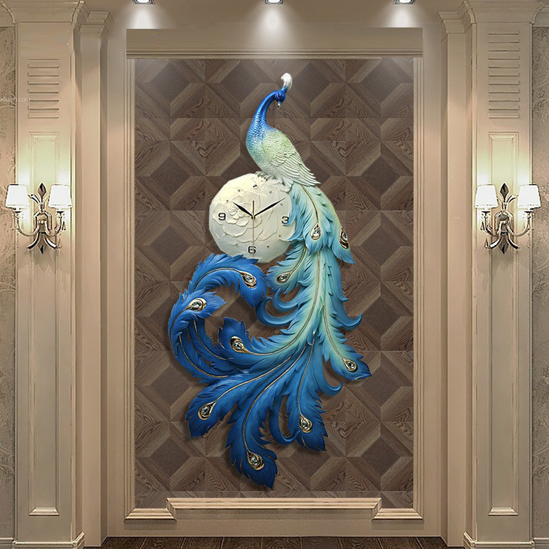 Đồng hồ chim công sang trọng