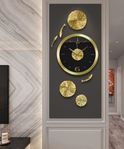 Đồng hồ treo tường đàn cá bằng đồng