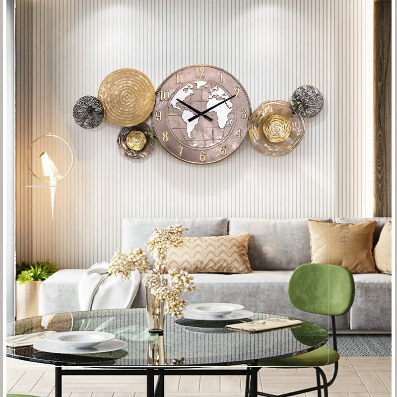 Đồng hồ treo tường mô hình quả địa cầu