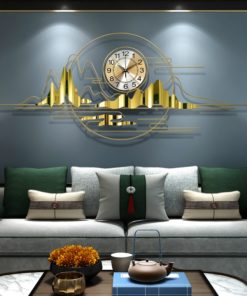 Đồng hồ treo tường hình núi