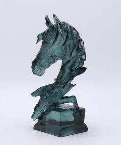 Tượng đầu ngựa trong suốt để bàn