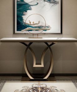 Bàn decor kê sát tường trang trí nội thất