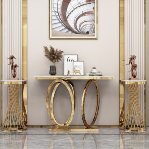 Mẫu bàn Conlose bày decor