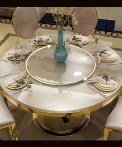 Bộ bàn ăn trang trí có thiết kế đẹp mắt mang phong cách hiện đại