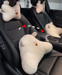 Bộ gối tựa đầu, tựa lưng cho oto dễ thương