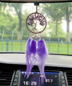 Dây treo oto Dreamcatcher lông vũ