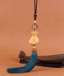 Dây treo phong thủy xe hơi túi tiền may mắn