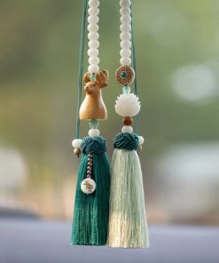 Dây treo xe ô tô hình đầu hươu trang trí oto