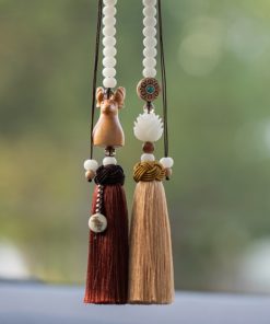 Dây treo xe ô tô hình đầu hươu trang trí oto