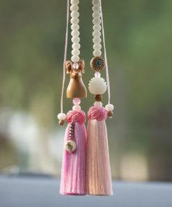 Dây treo xe ô tô hình đầu hươu trang trí oto