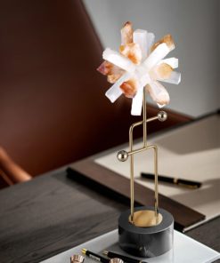 Mô hình bông hoa trang trí pha lê sang trọng